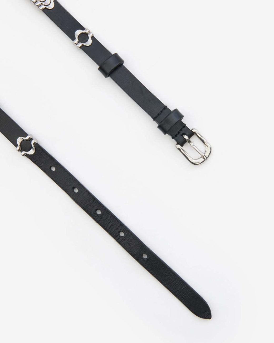 Isabel Marant White Odena Calfskin Belt
