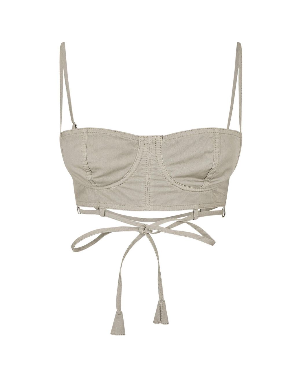 Gucci Gray Bra Straps