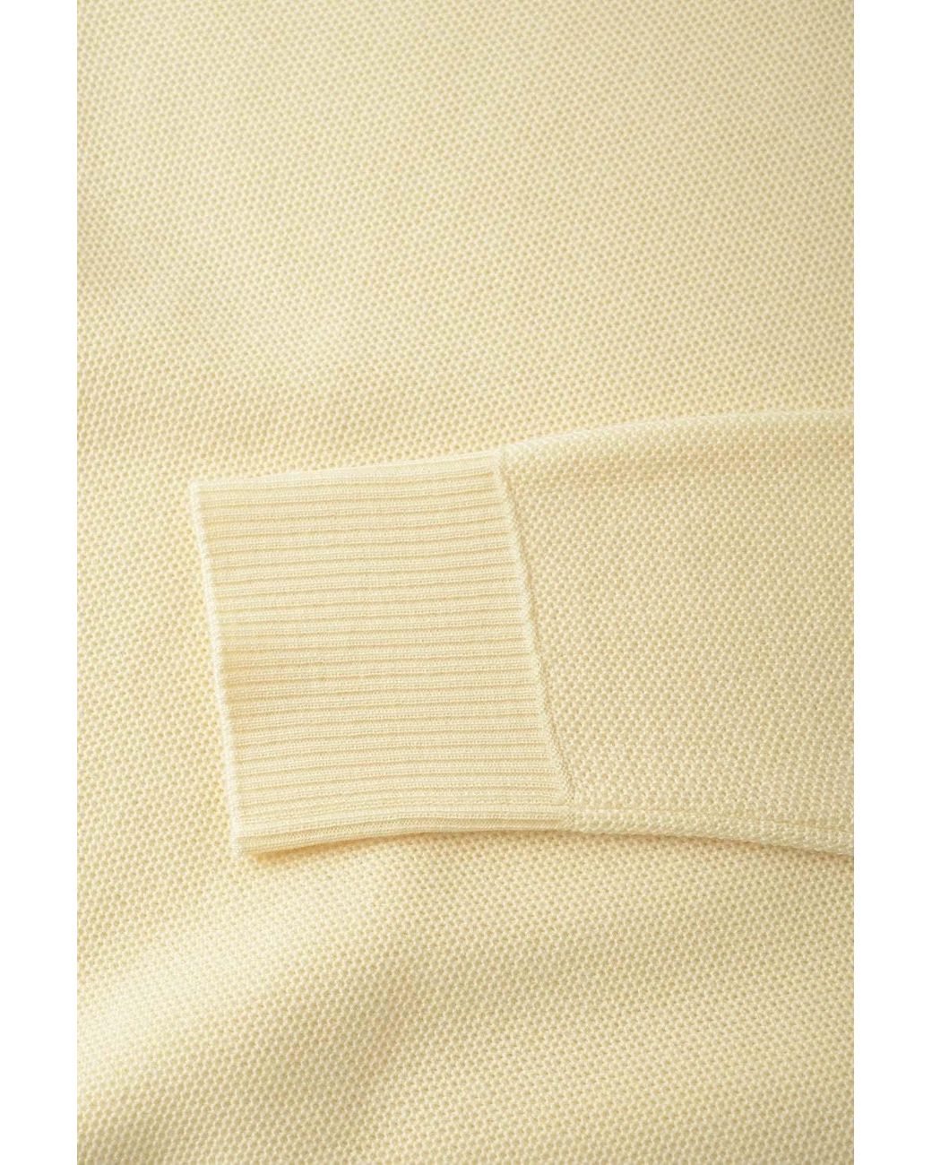 Moncler Natural Logo Patch Crewneck Jumper for men