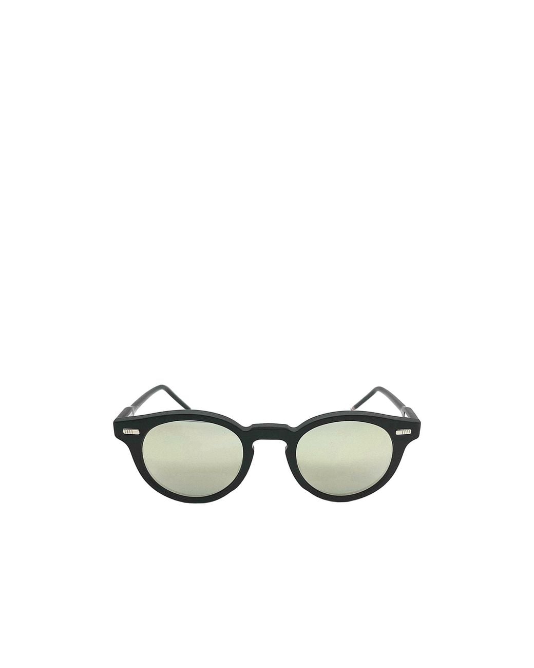Thom Browne White Eyewear Round Frame Sunglasses