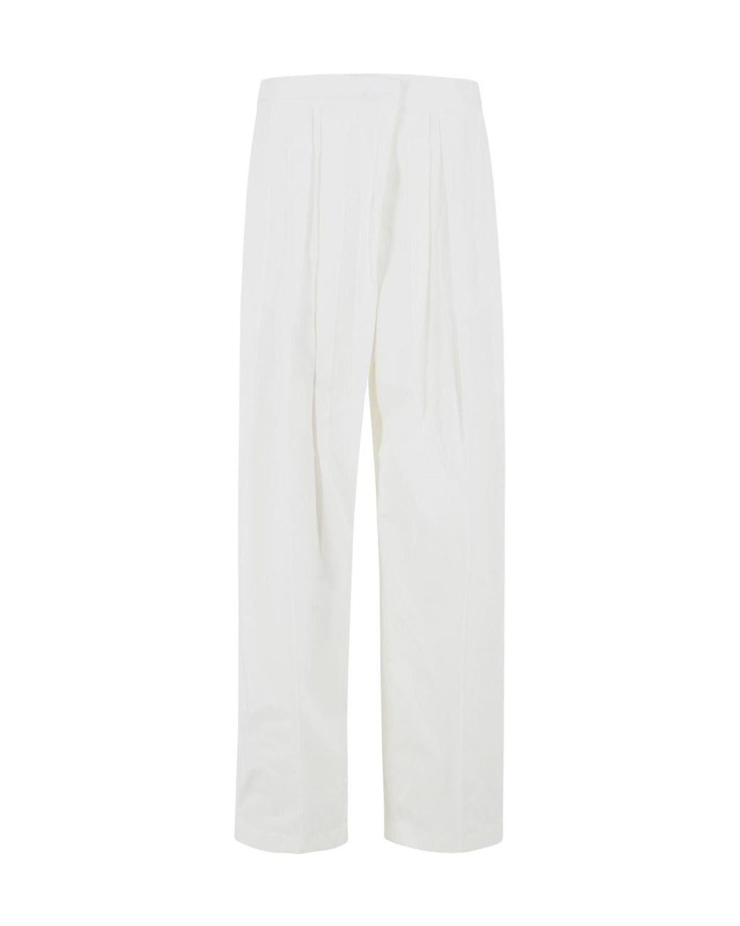 Jil Sander White Straight Leg Pants