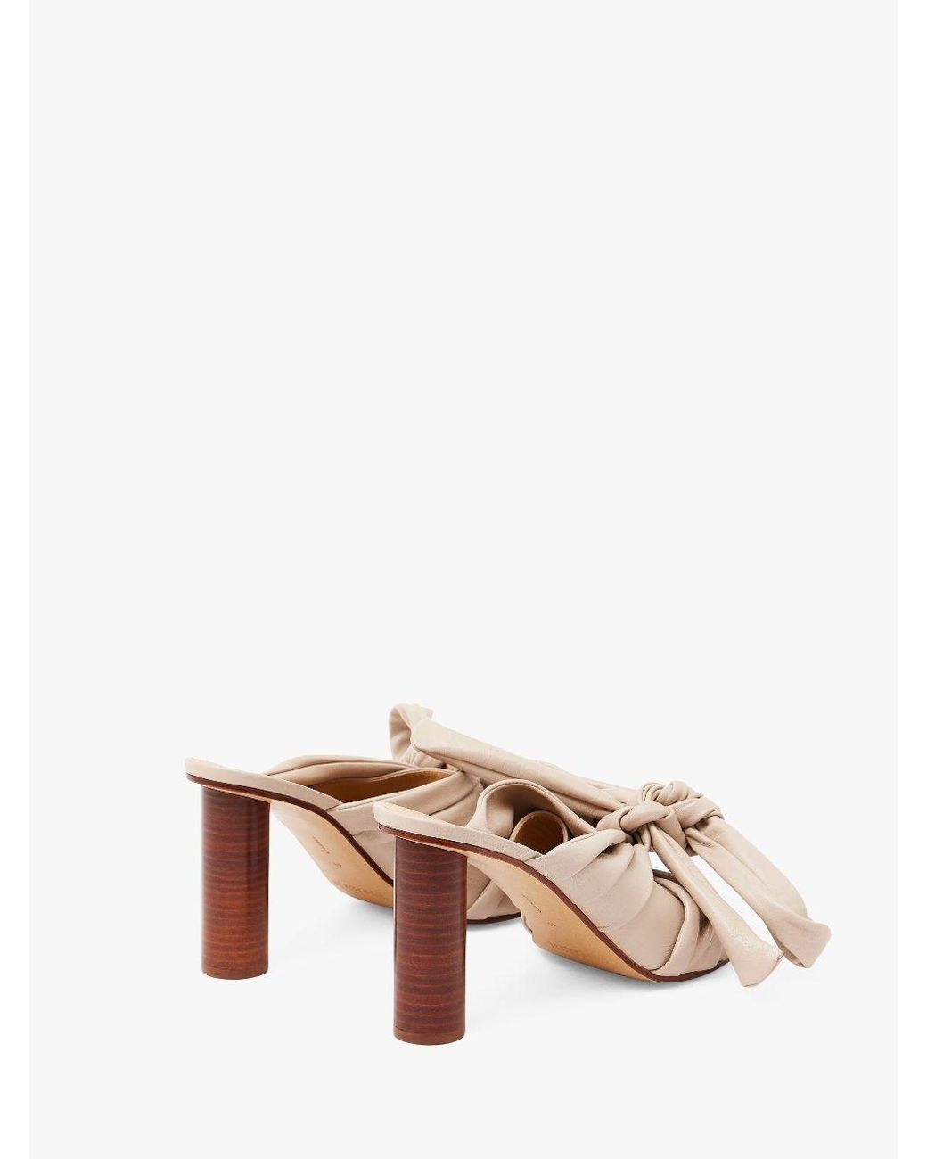 J.W. Anderson Pink Jw Anderson Bow Detailed Open-Toe Mules