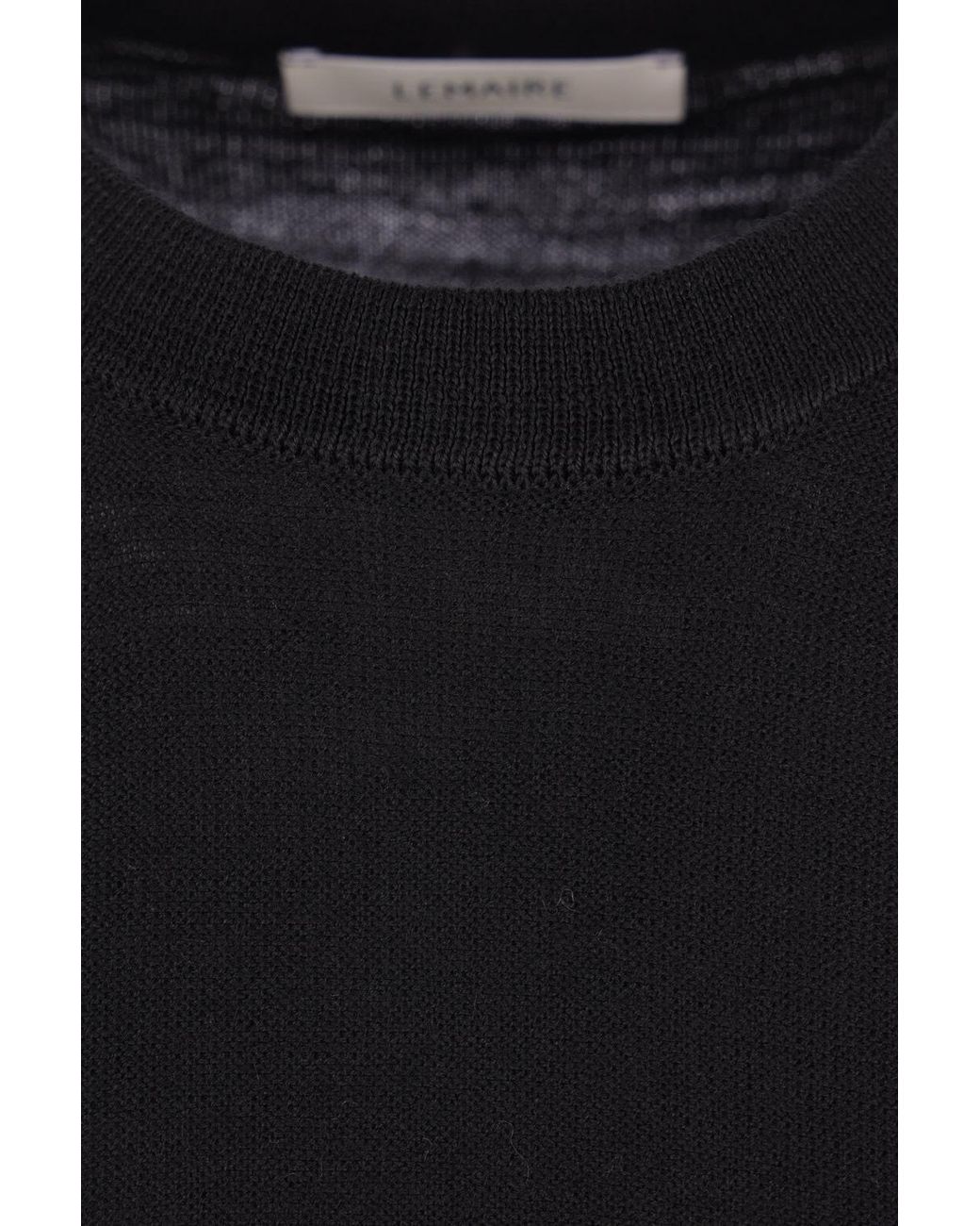 Lemaire Black Sleeveless Buttoned Knitted Top