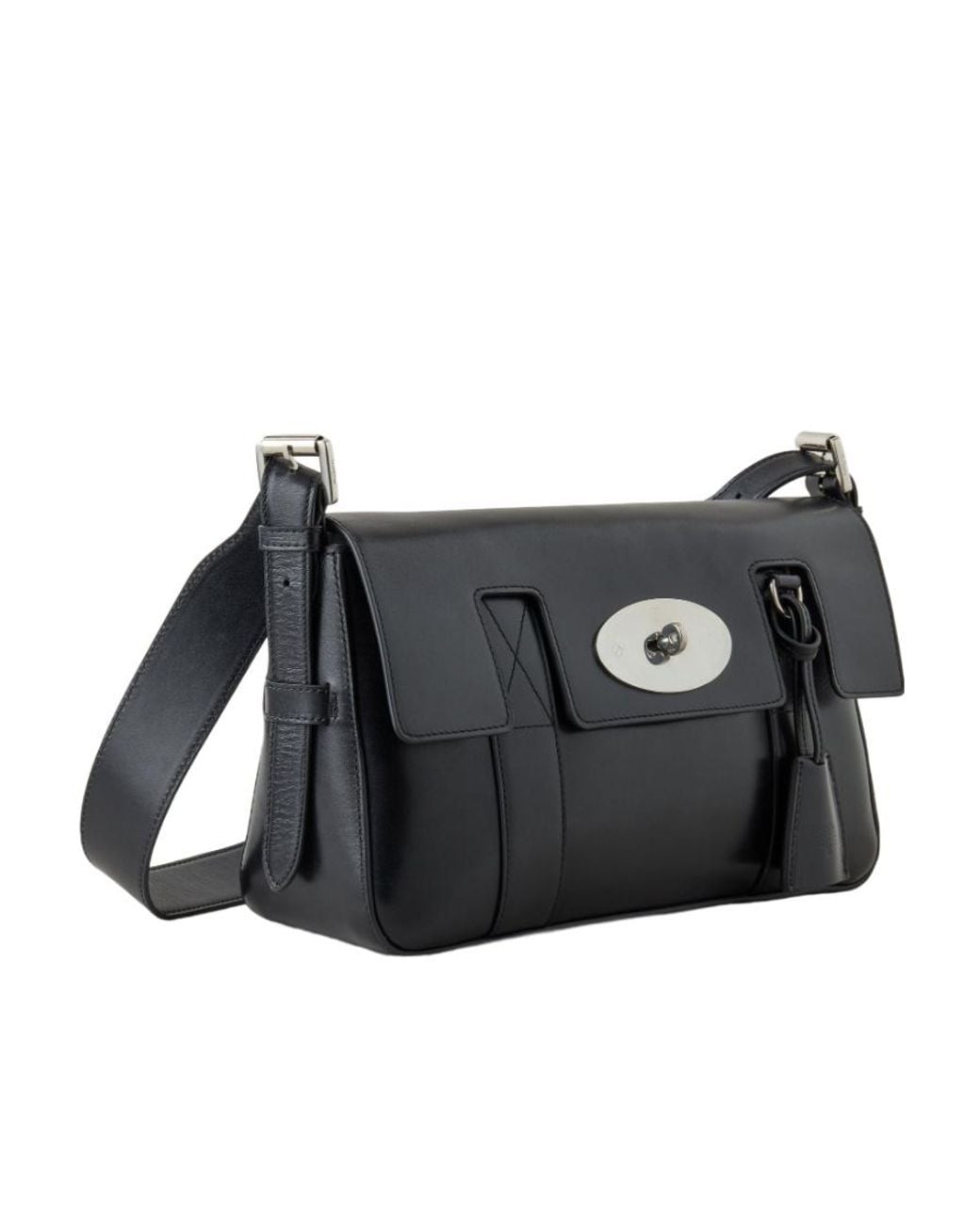 Mulberry Black East West Bayswater Medium Shoulder Bag