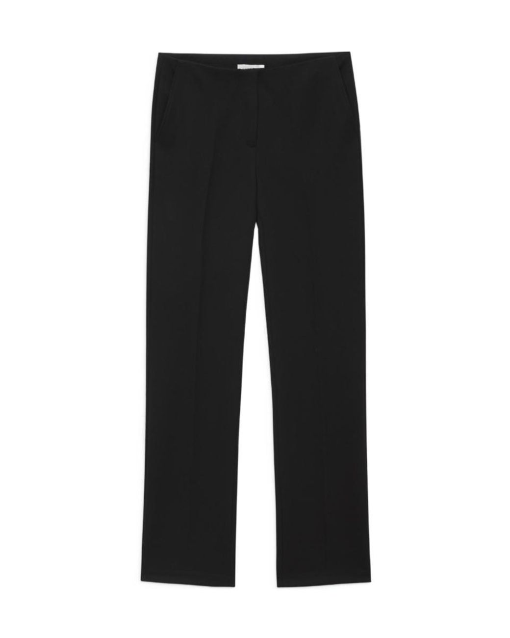 Anine Bing Black Straight-Leg Trousers