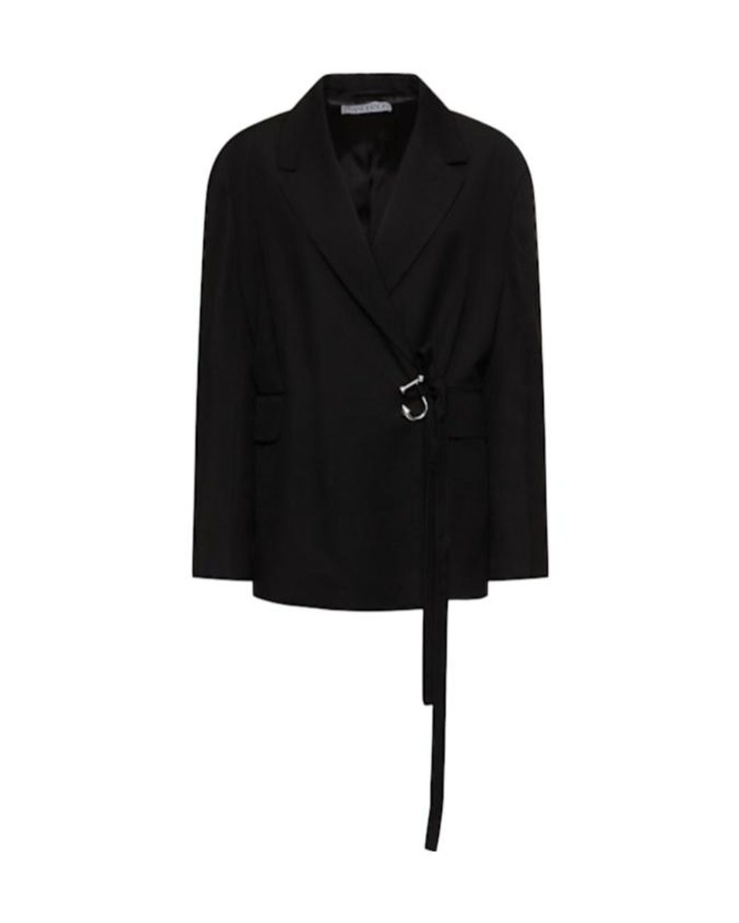 J.W. Anderson Black Wrap-Style Jacket
