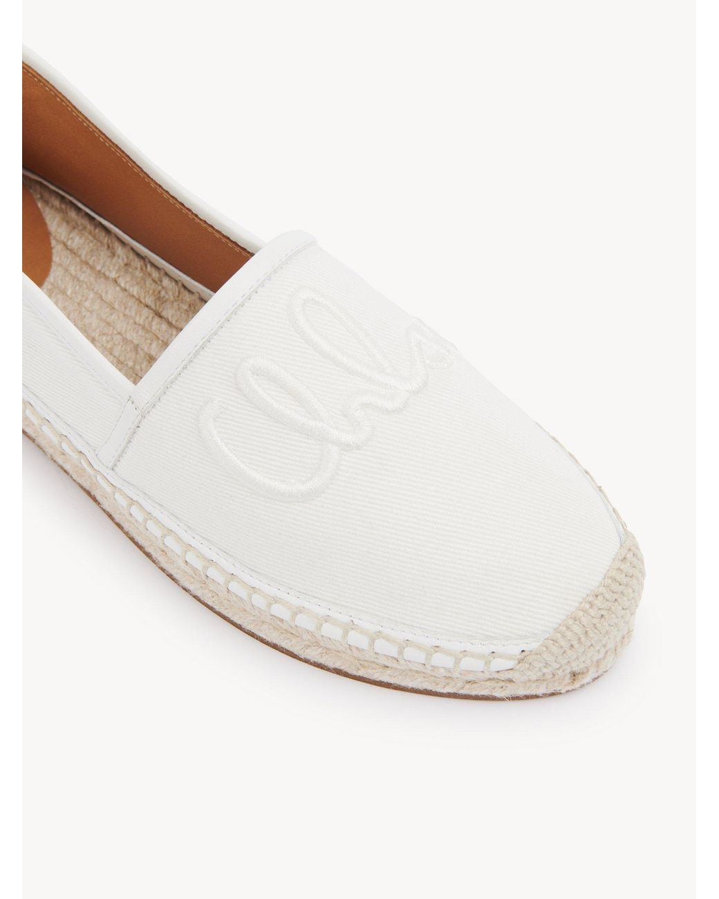 Chloé White Chloé Isla Espadrilles