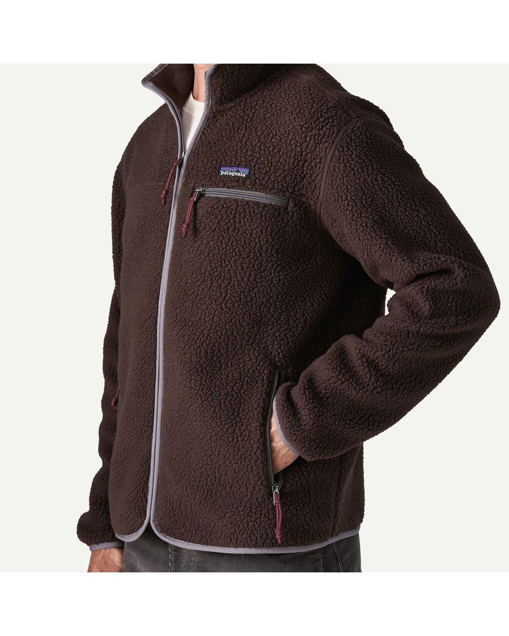 Patagonia Brown Retro Pile Zip-Up Jacket for men