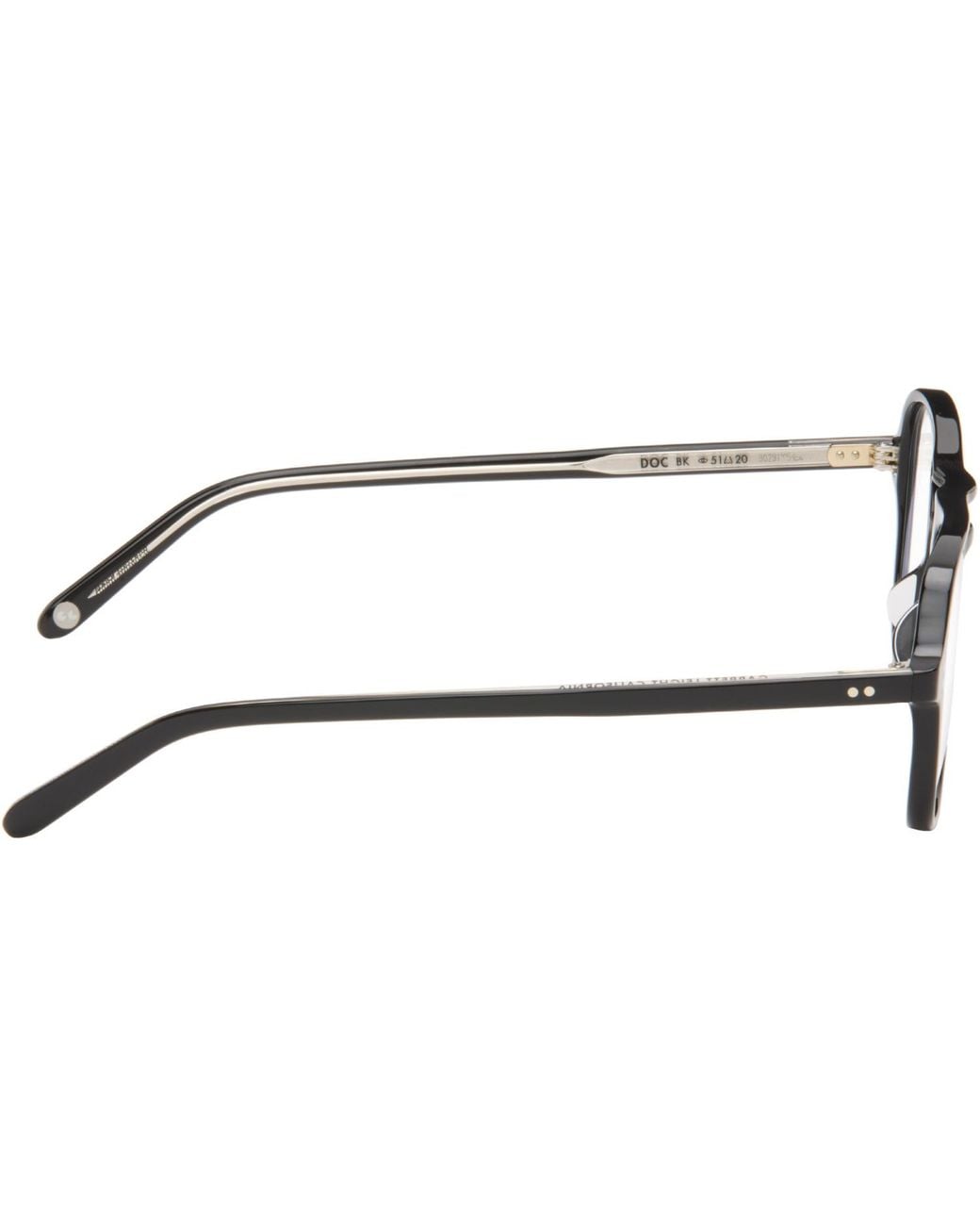 Garrett Leight Metallic Doc Non-Prescription Glasses for men