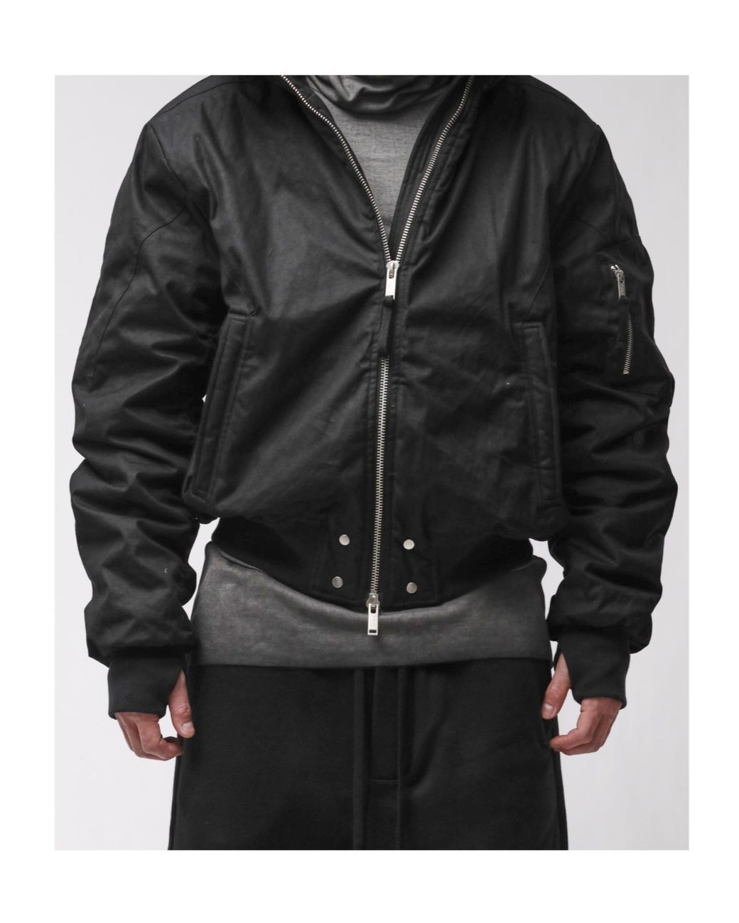 Thom Krom Black M J 89 Oversized Hooded Jacket for men