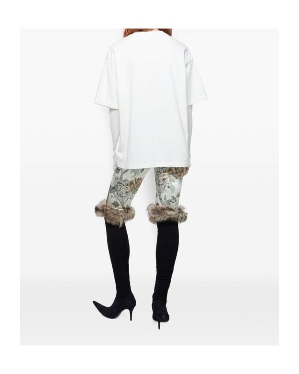 Acne White Embroidered T-Shirt