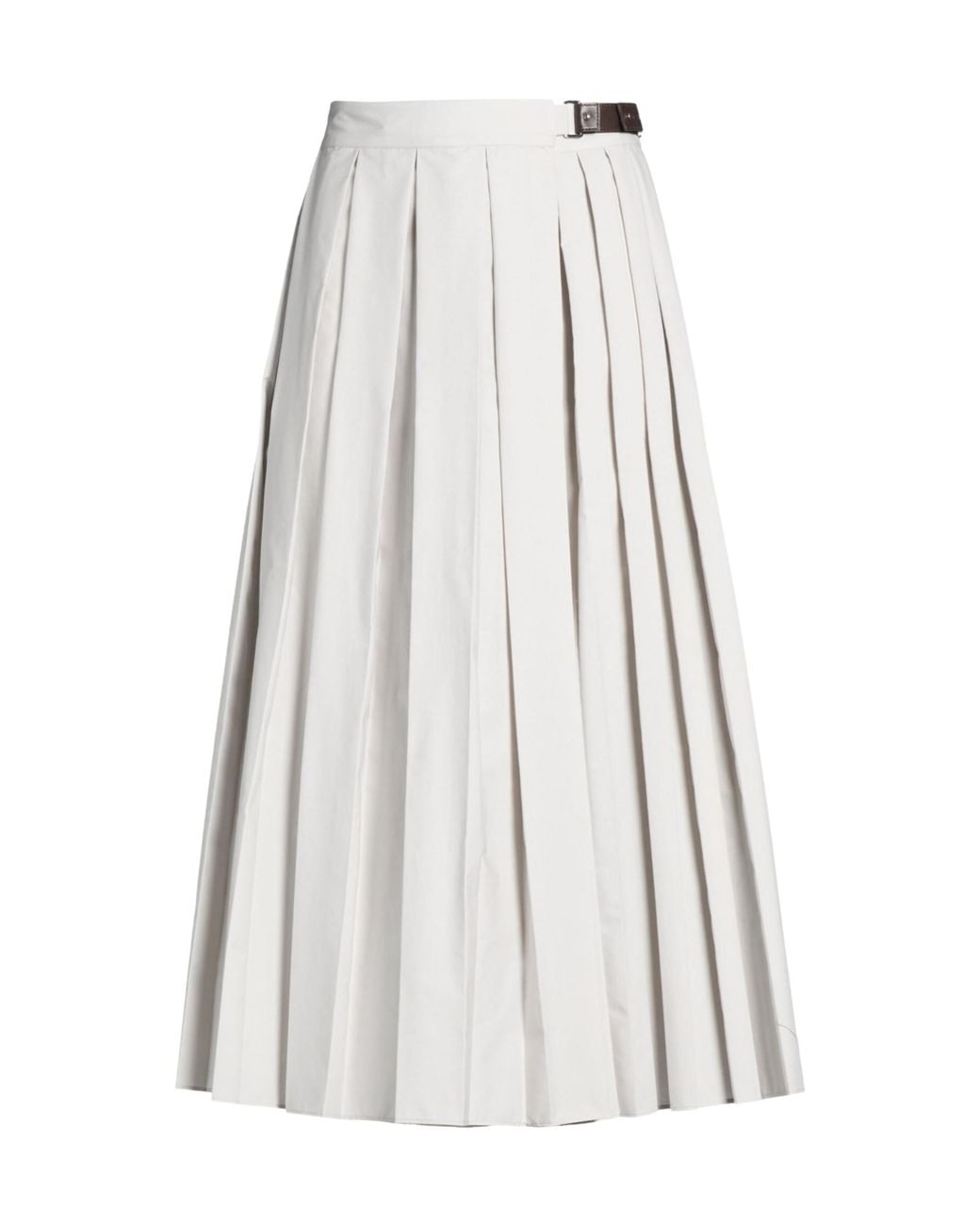 MAX&Co. White Midi Skirt
