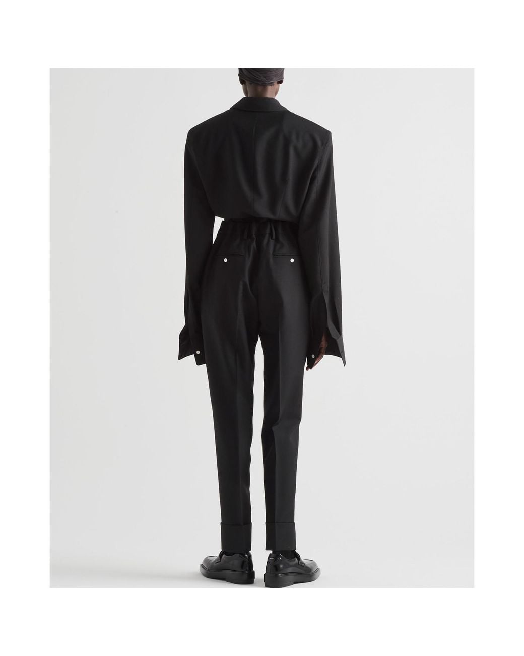 Prada Black Long-Sleeved Single-Breasted Shirt Jacket