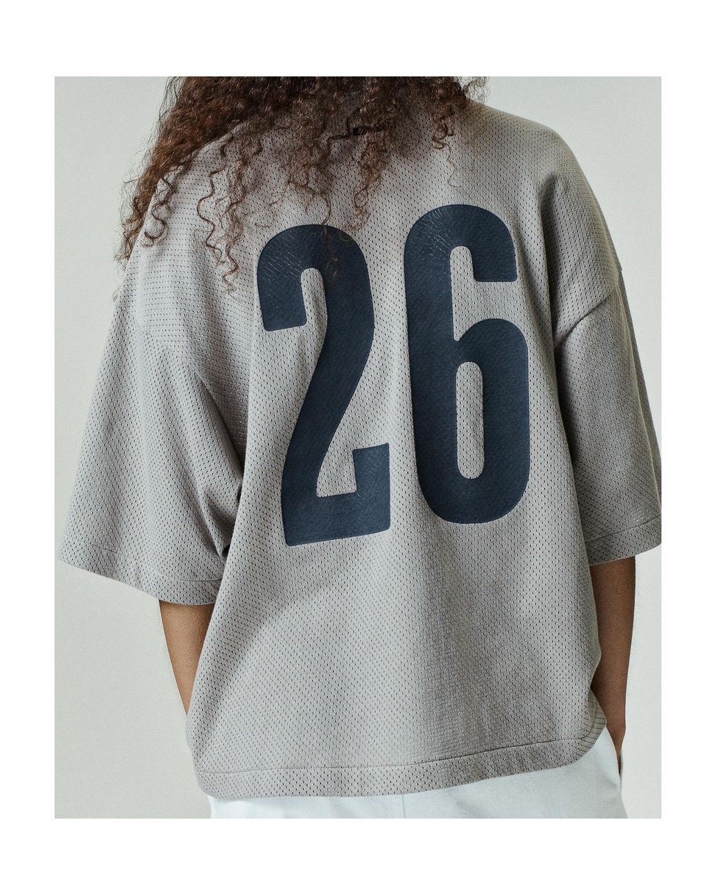 Fear Of God Gray Merch Boxy Fit T-Shirt