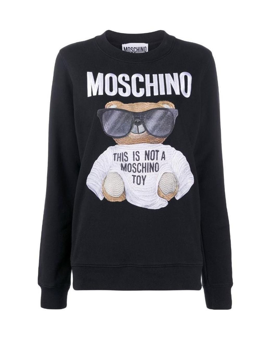 Moschino Black Graphic Print Sweatshirt