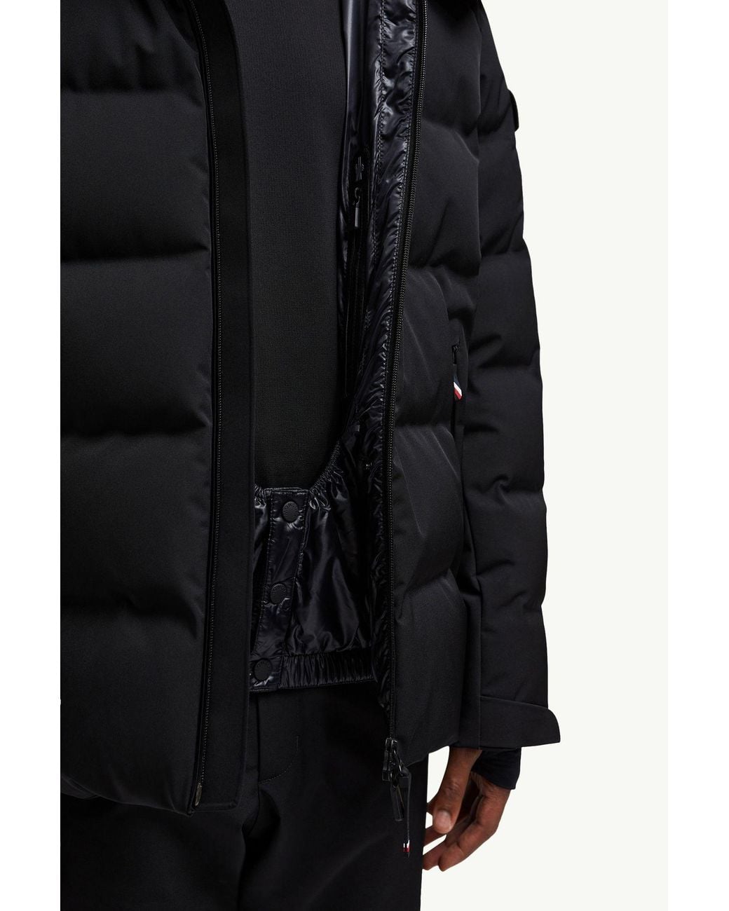 Moncler Black Grenoble Montgetech Hooded Insulated Ski Jacket for men