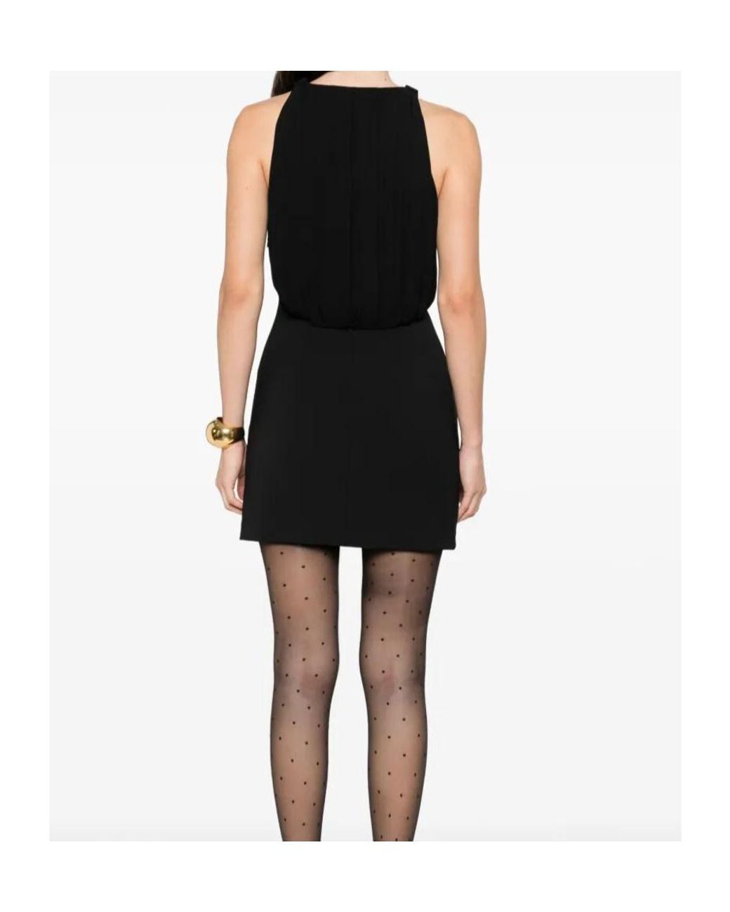 Elisabetta Franchi Black Midi Dress