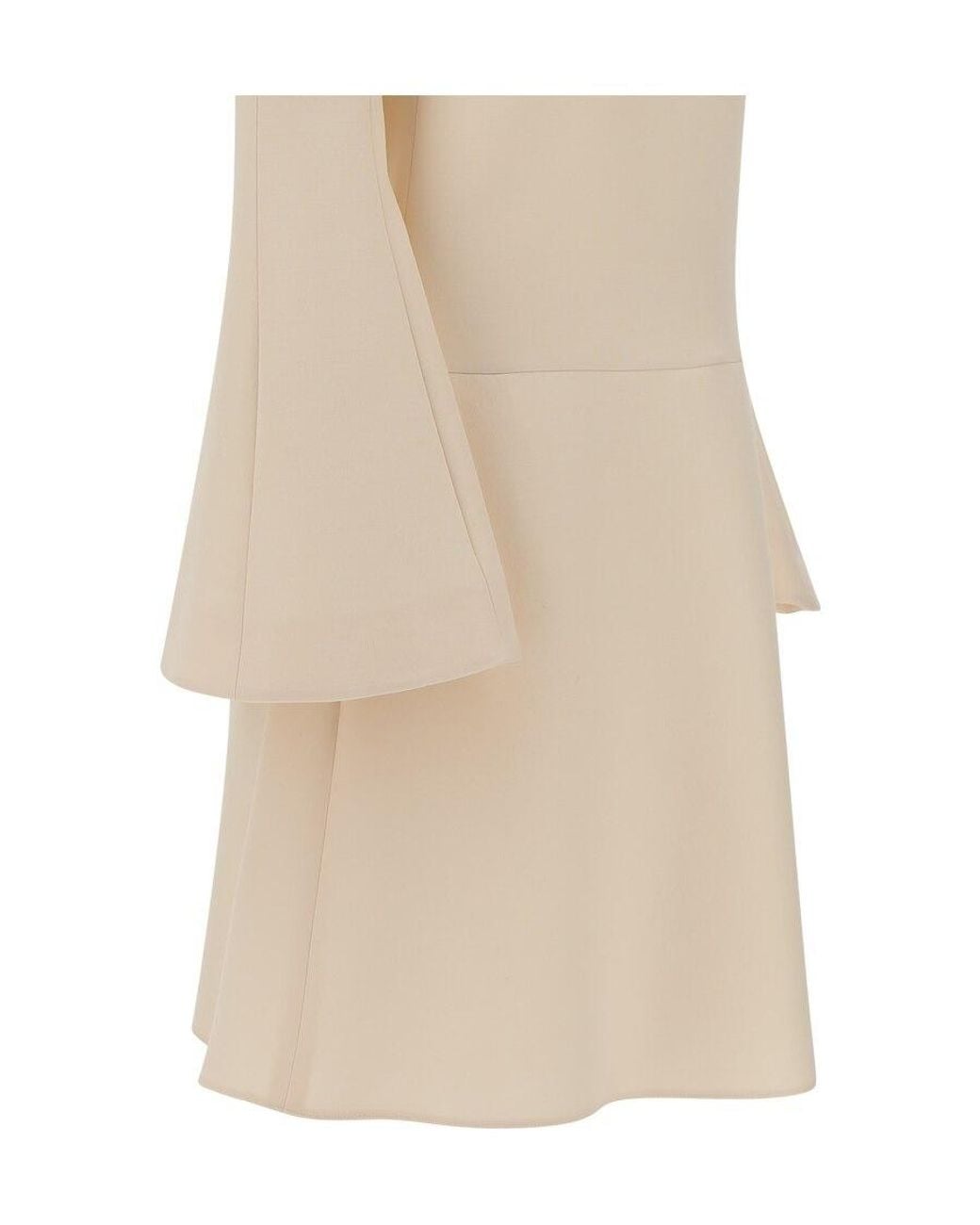 Valentino Natural V-Neck Slim Dress