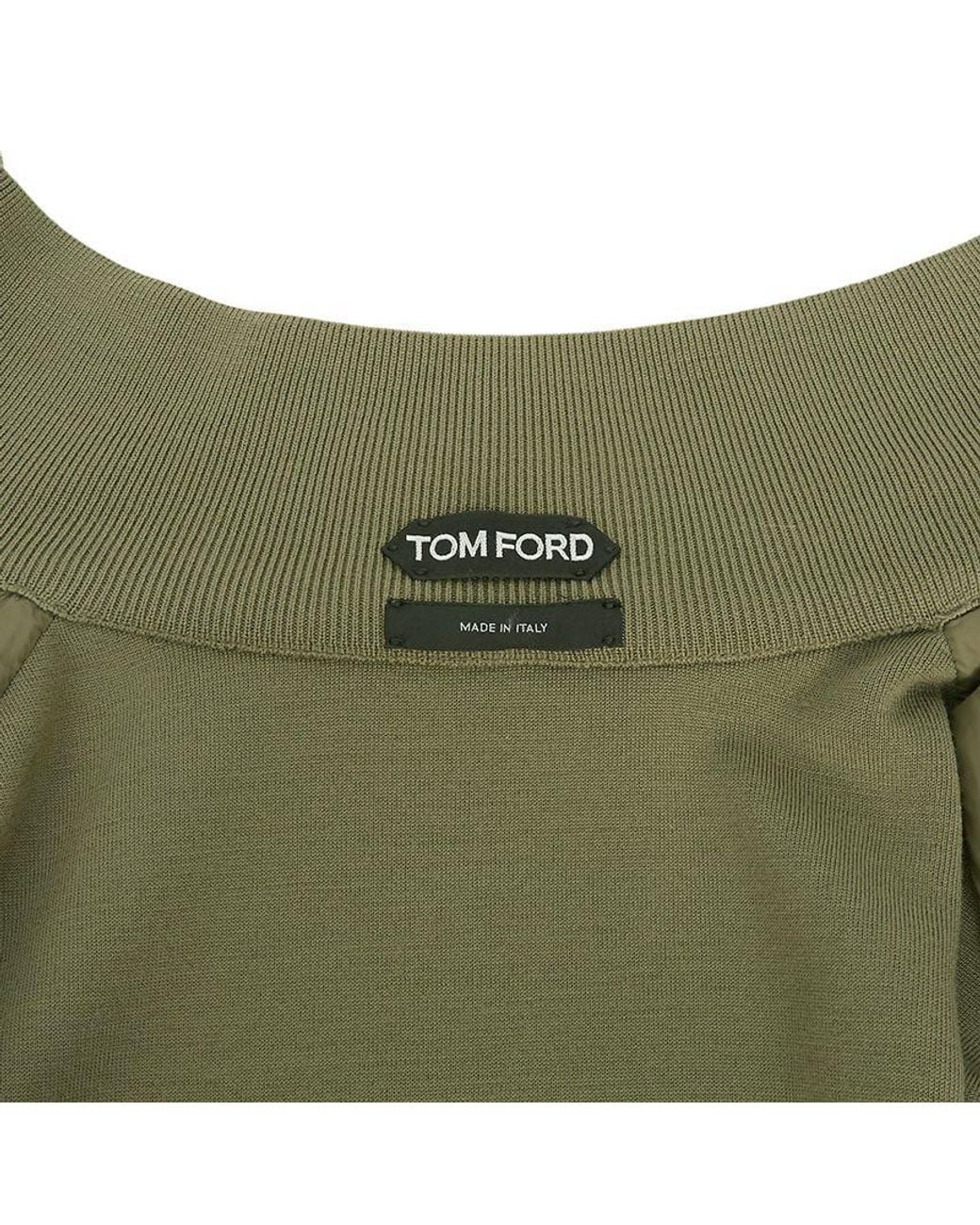 Tom Ford Green Padded Wool Jacket for men