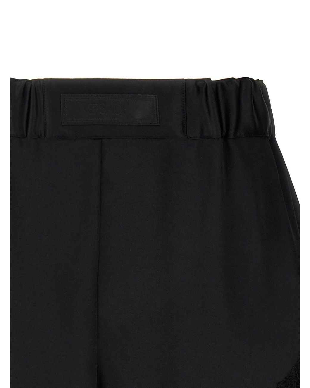 Versace Black Lace Insert Shorts