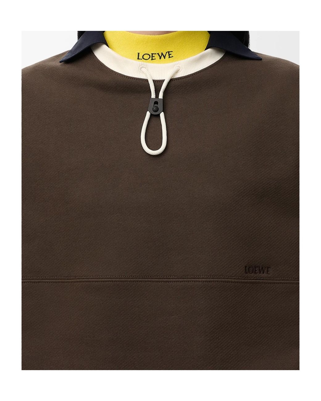 Loewe Brown Medium-Weight Fleece Sweatshirt