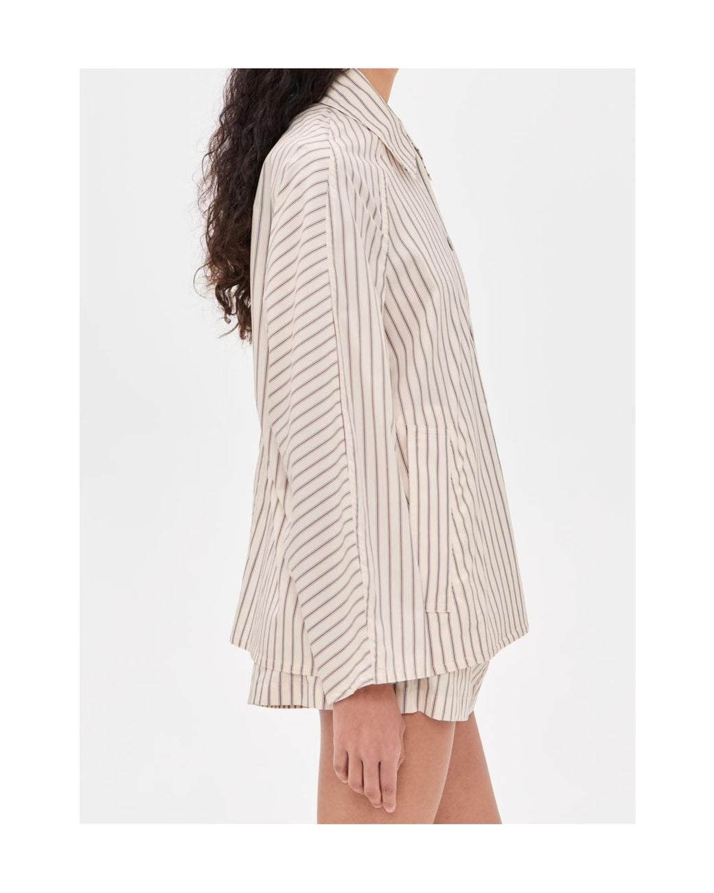 Rag & Bone Natural Long-Sleeved Striped Shirt