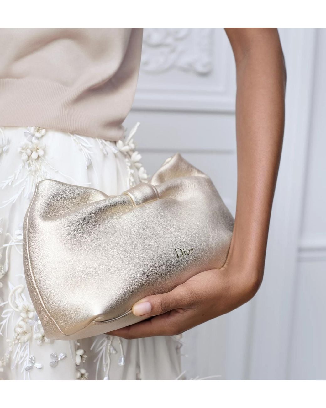 Dior Natural Or Small Bow Bag