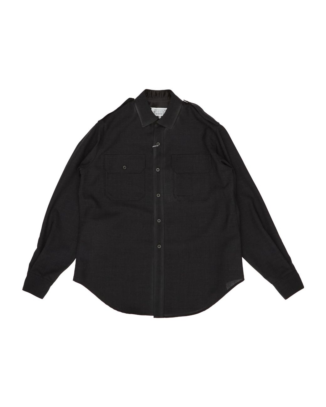 Maison Margiela Black Long-Sleeved Shirt for men