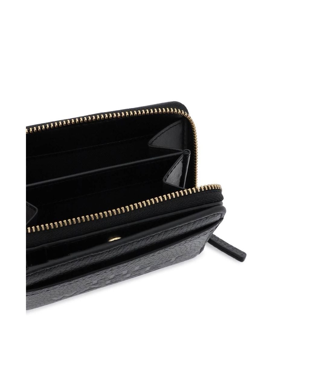 Marc Jacobs Black マーク ジェイコブス ロゴプリント ジップ ミニ コンパクト ウォレット