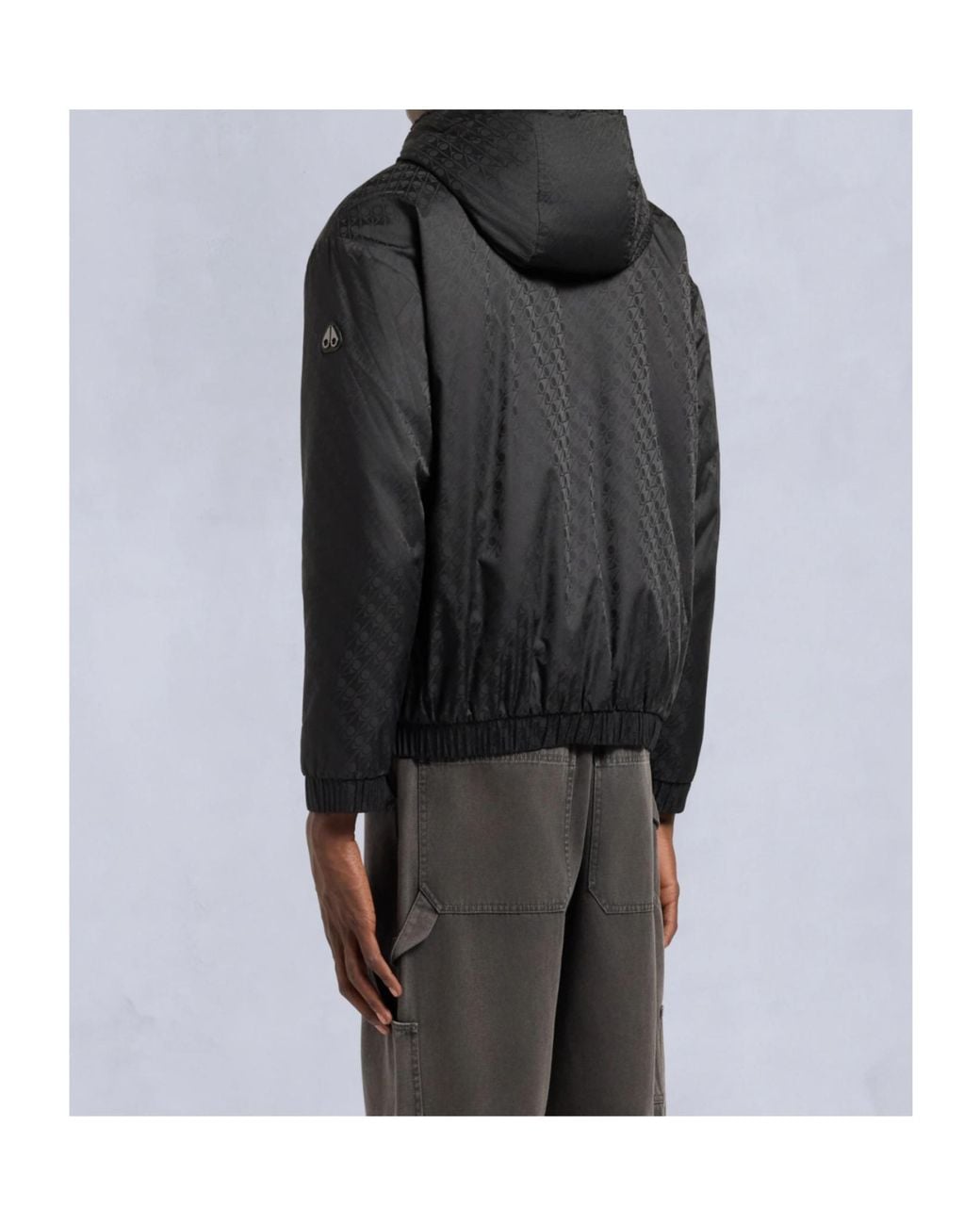 Moose Knuckles Black Reversible Zip-Up Hooded Jacket for men
