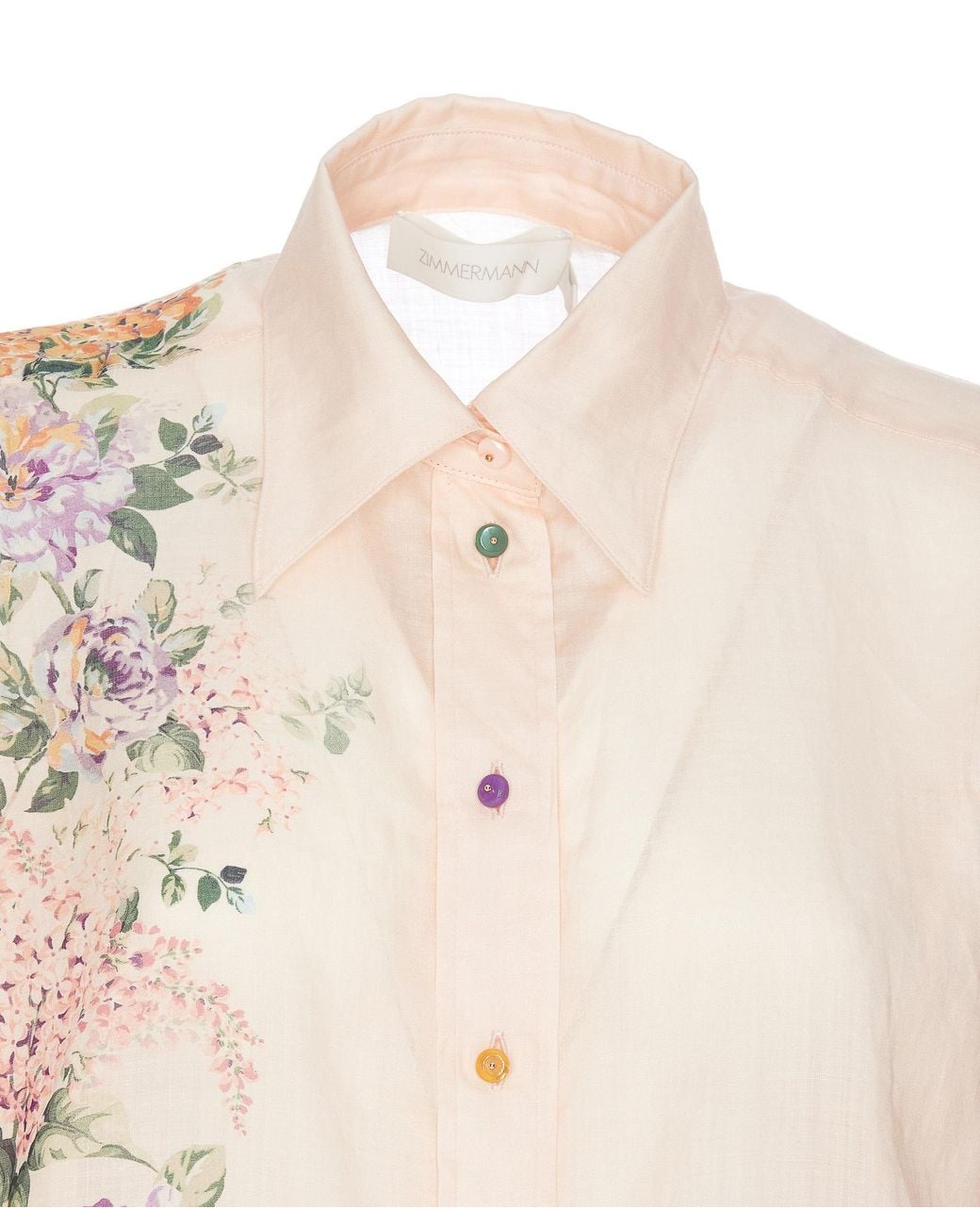 Zimmermann White Halliday Relaxed Shirt