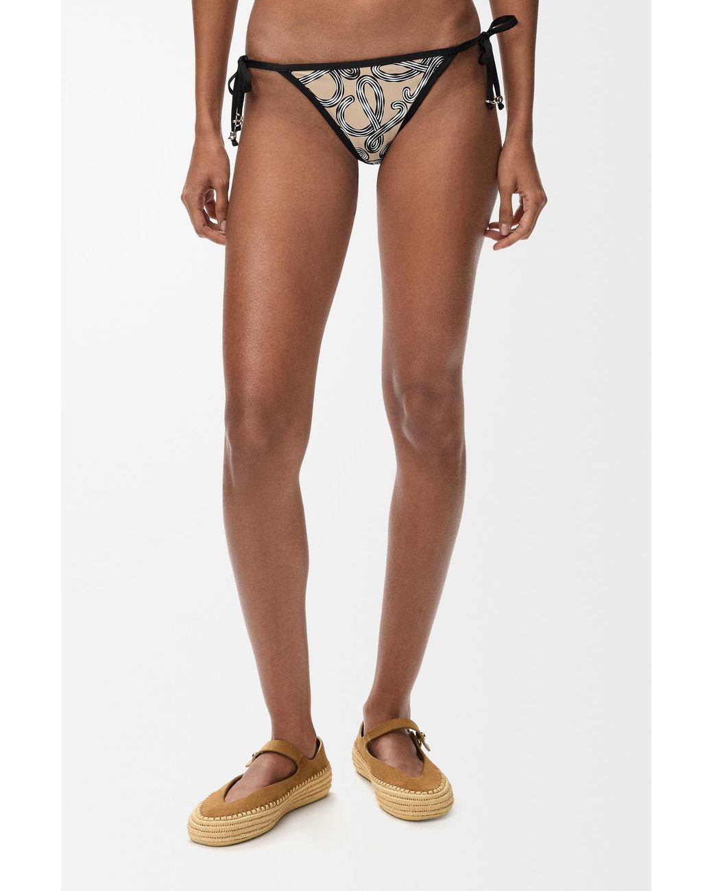 Loewe Black Technical Jersey Bikini Bottoms