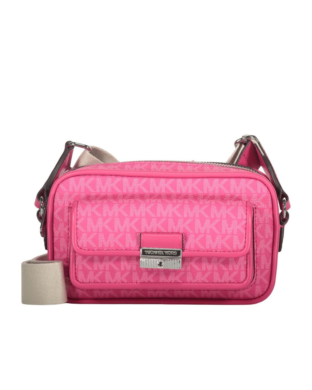 Michael Kors Pink Logo Camera Shoulder Bag