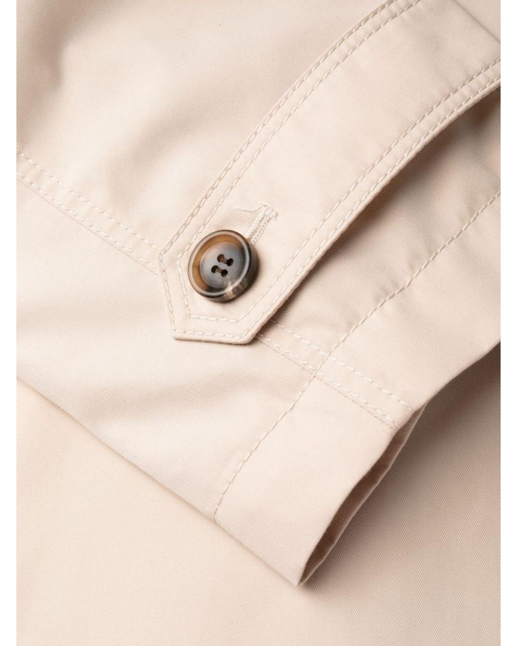 Gucci Natural Gabardine Trench Coat