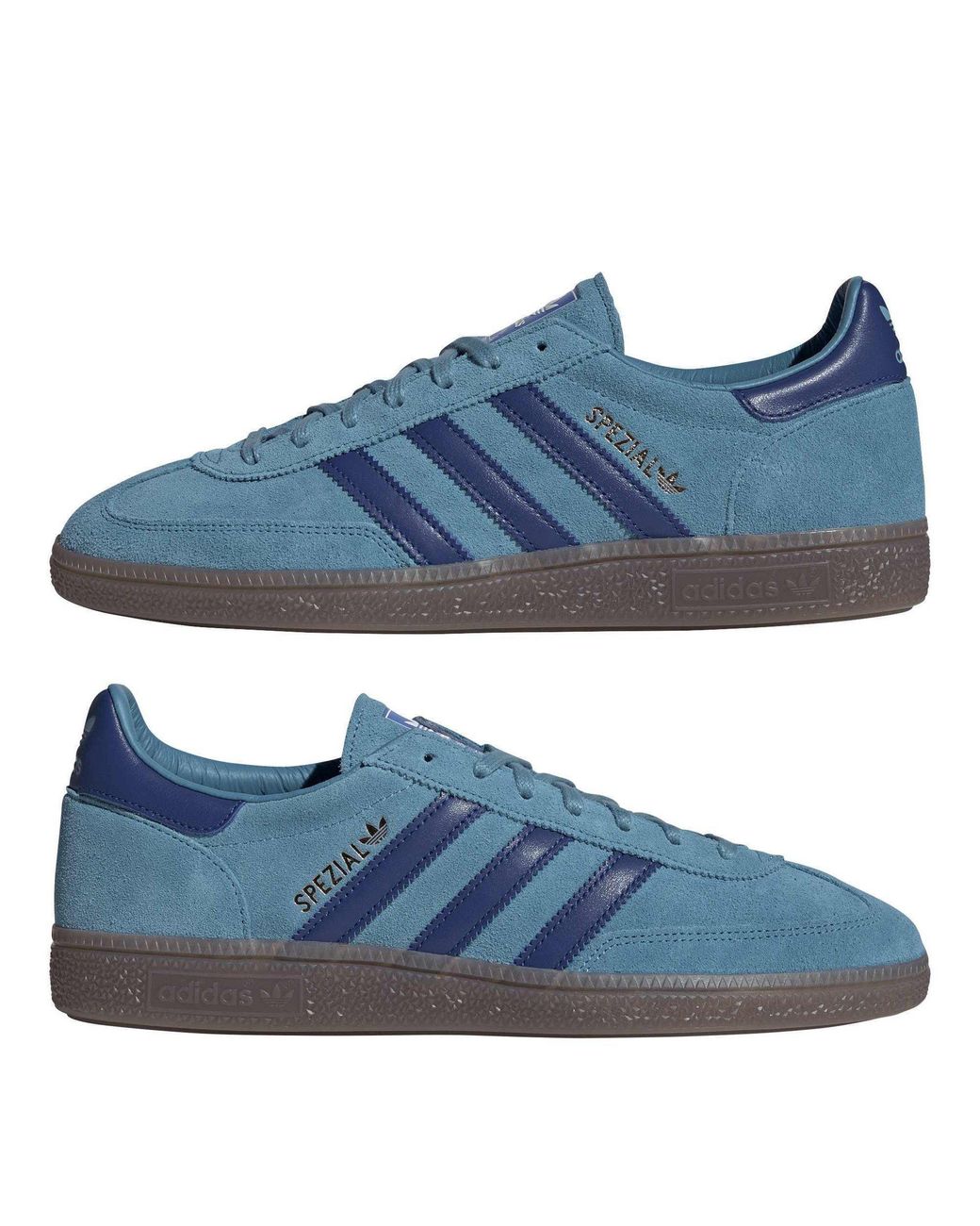 Adidas Originals Blue Suede Low-Top Sneakers for men