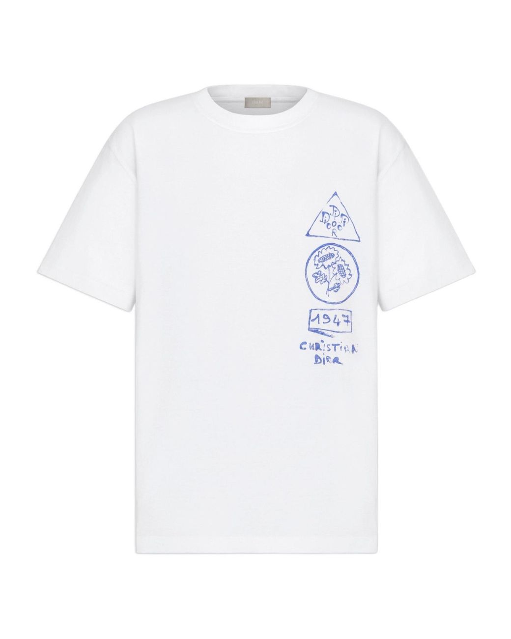 Dior And Hylton Nel T-Shirt, Relaxed Fit in White for Men | Lyst