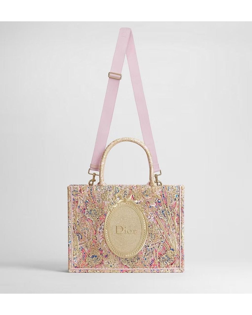 Dior Natural Medium Book Tote With Strap