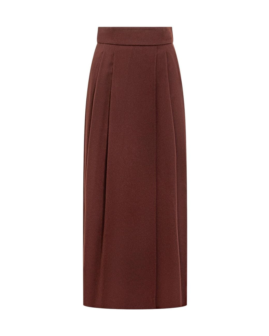 Max Mara Purple Zattera Pleated Maxi Skirt