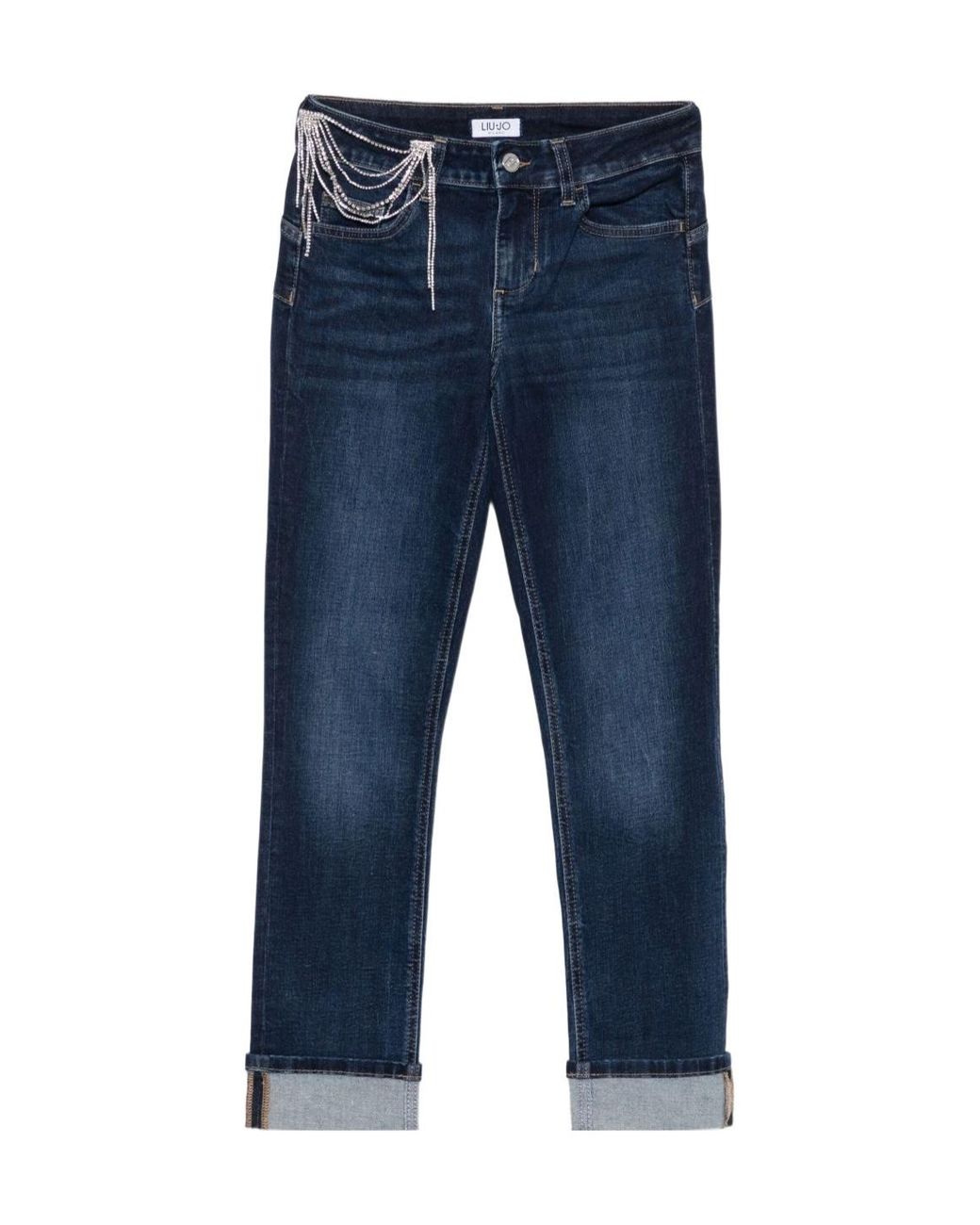 Liu Jo Blue Embellished Skinny Fit Jeans