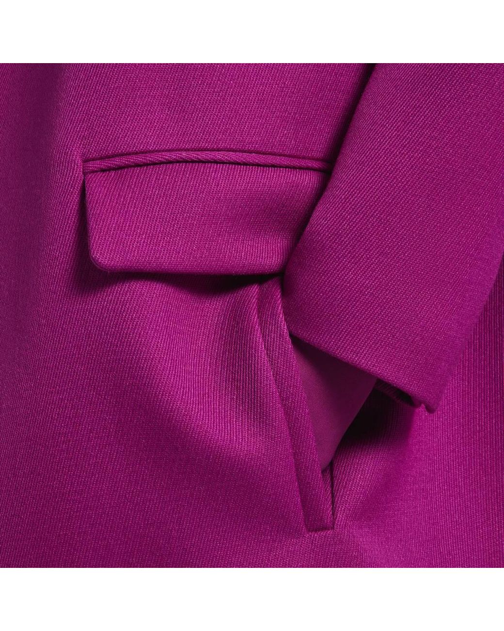 Balenciaga Purple Long Sack Coat