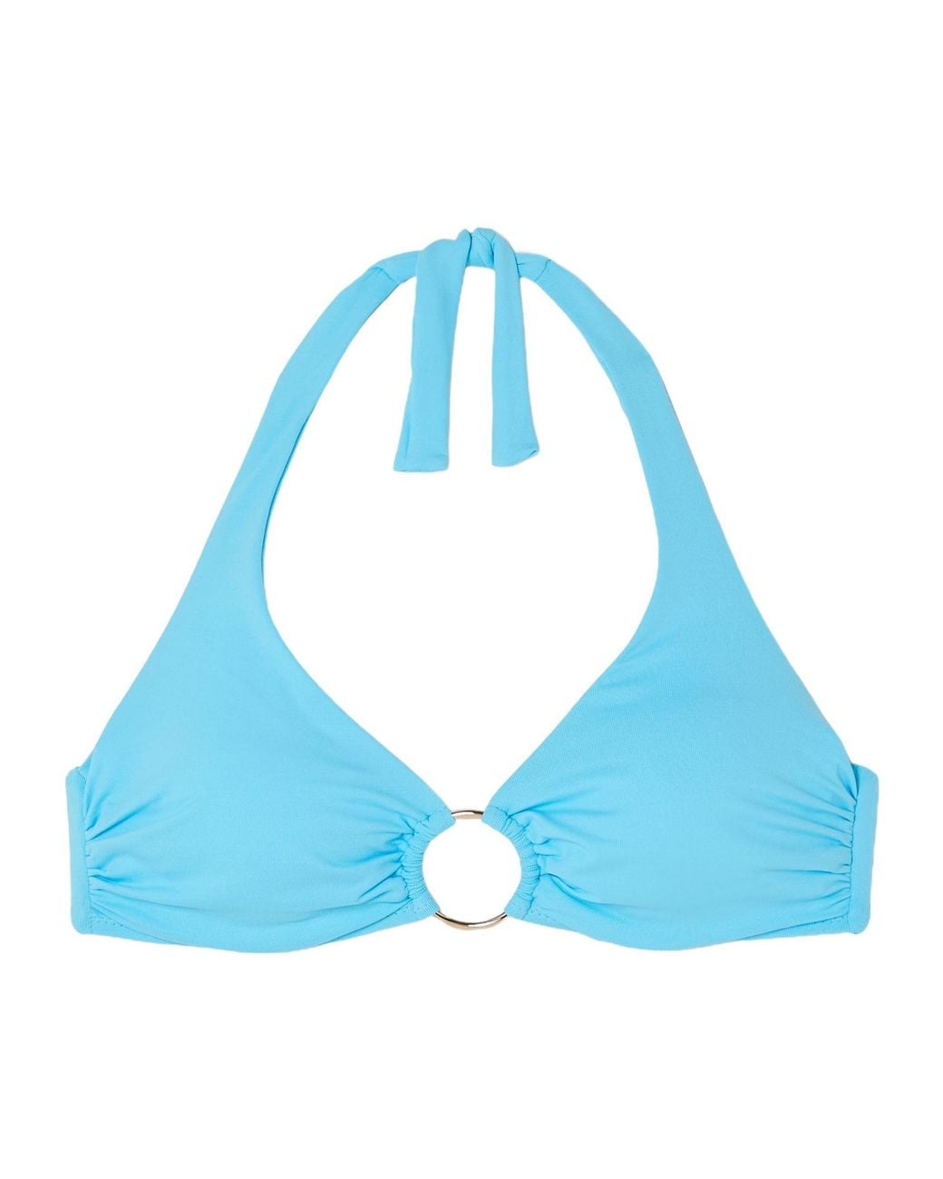 Melissa Odabash Blue Halter Neck Bikini Top