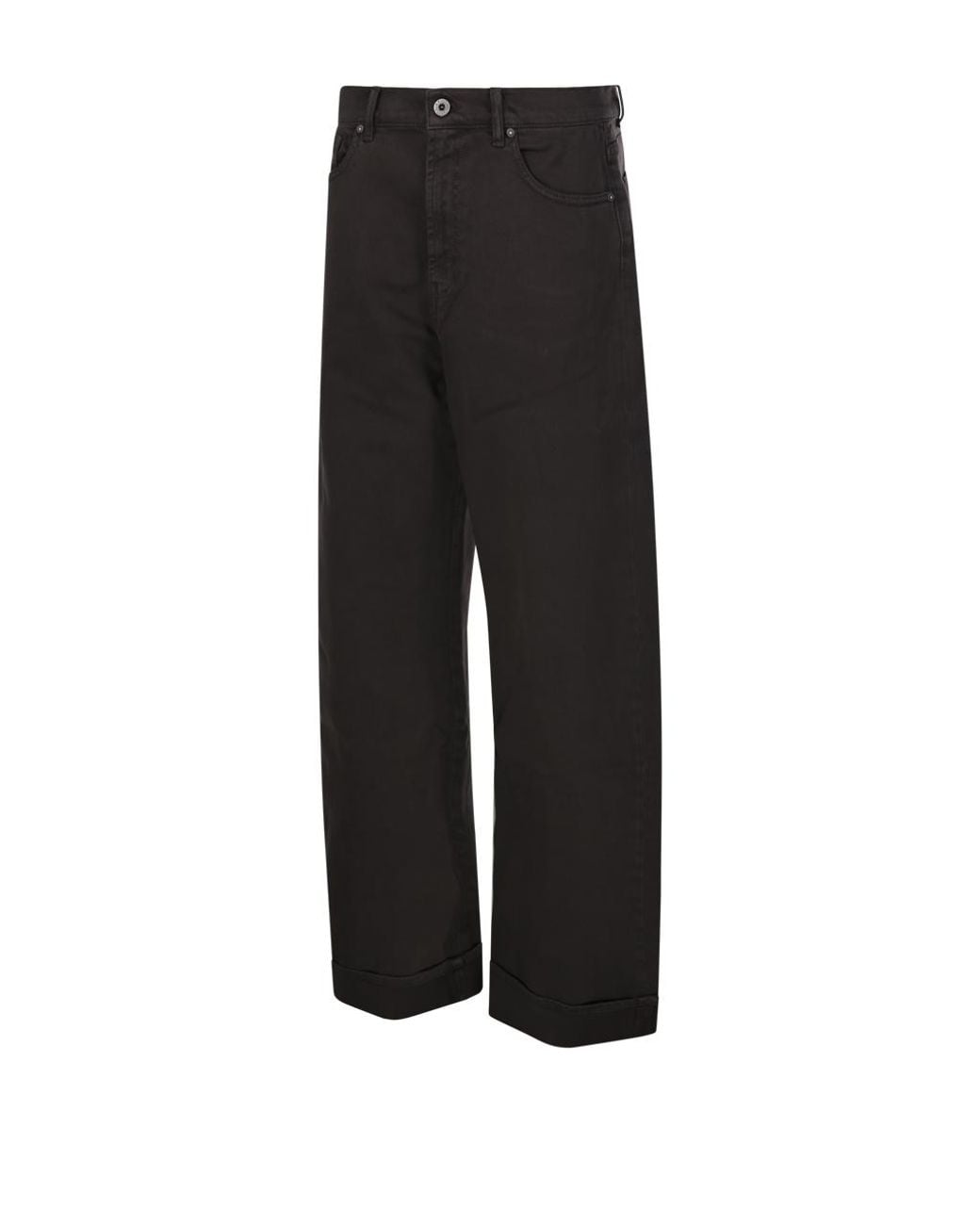 P.A.R.O.S.H. Black Turn-Up Cuff Trousers