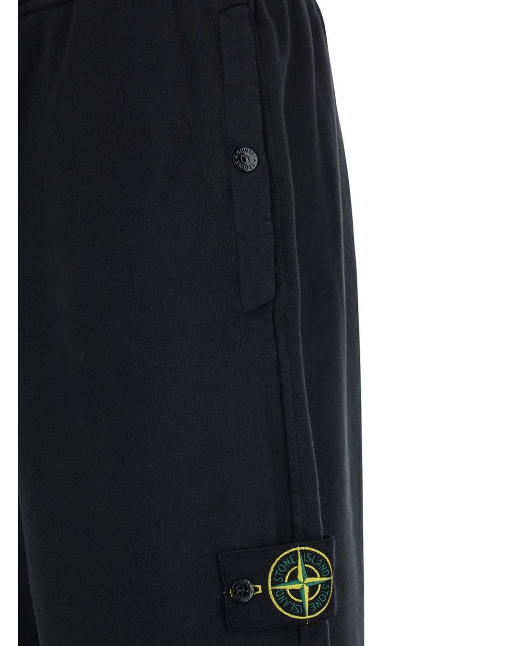Stone Island Black Regular Fit Pants for men