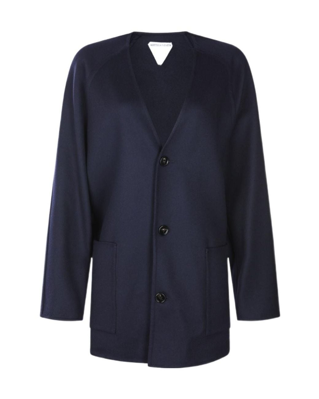 Bottega Veneta Blue V-Neck Buttoned Cardigan