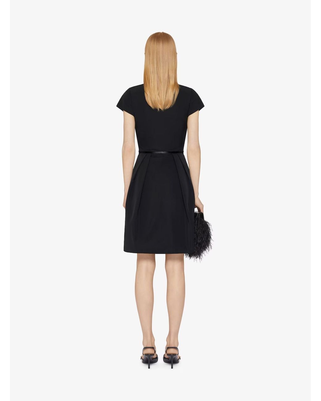 Givenchy Black 4G Bow Short-Sleeved Mini Dress