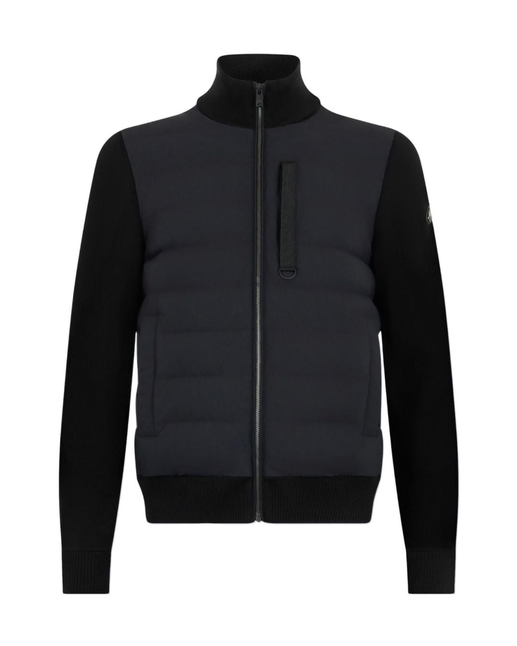 Moose Knuckles Black Kamet Hybrid Puffer Jacket for men