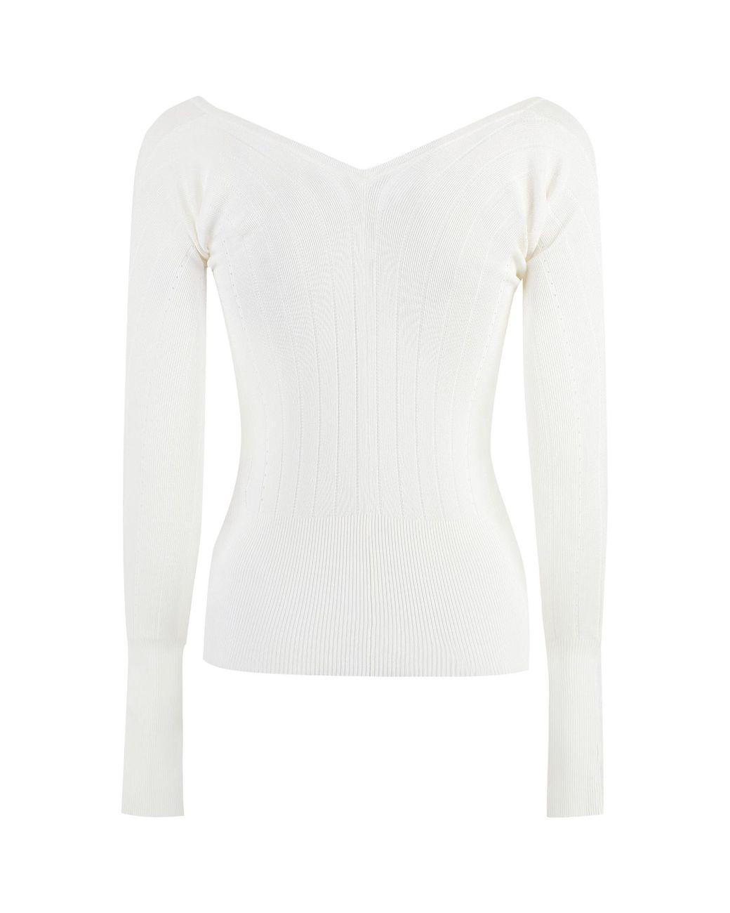 Jacquemus White Long-Sleeved T-Shirt