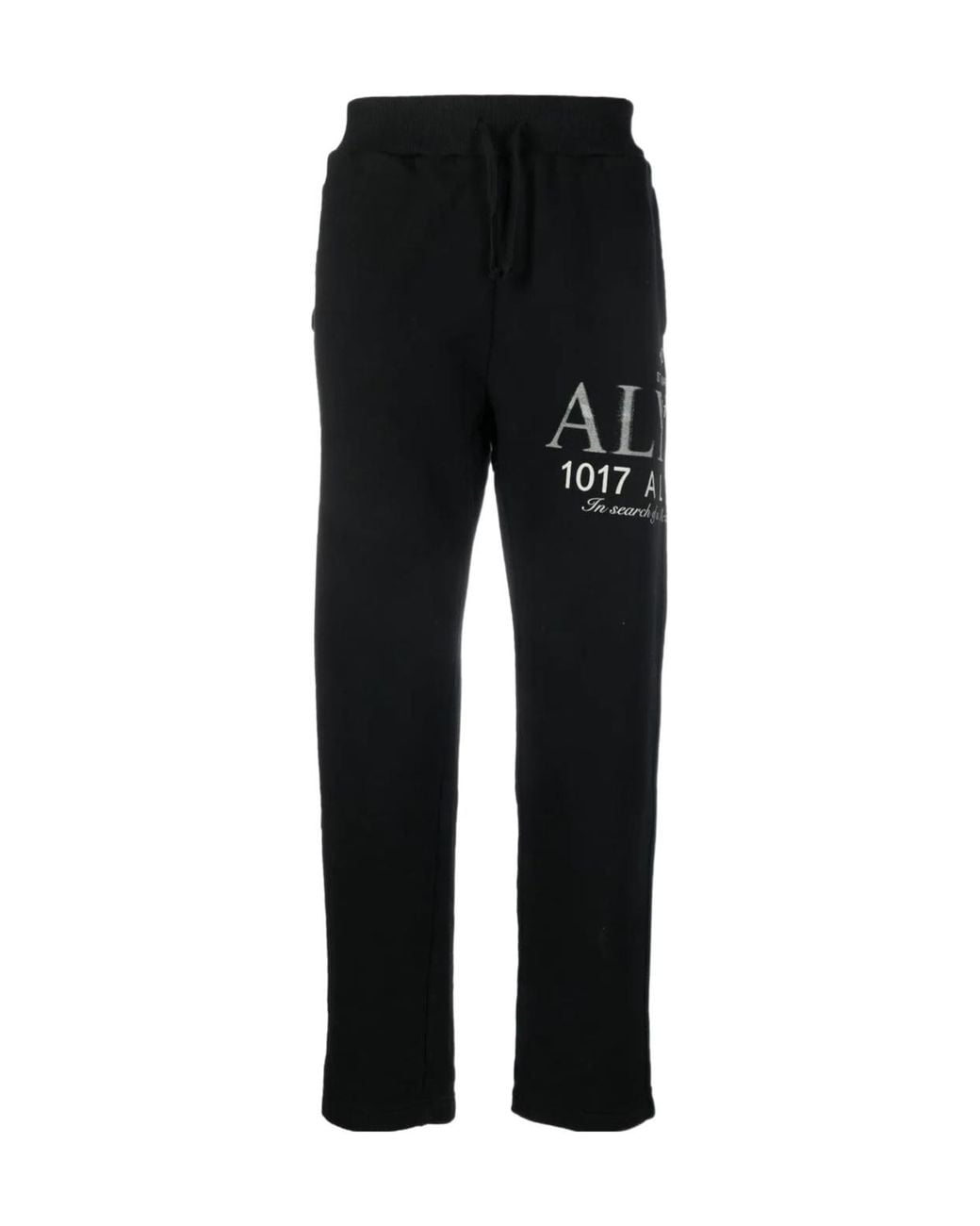 1017 ALYX 9SM Black Logo Printed Sweatpants for men