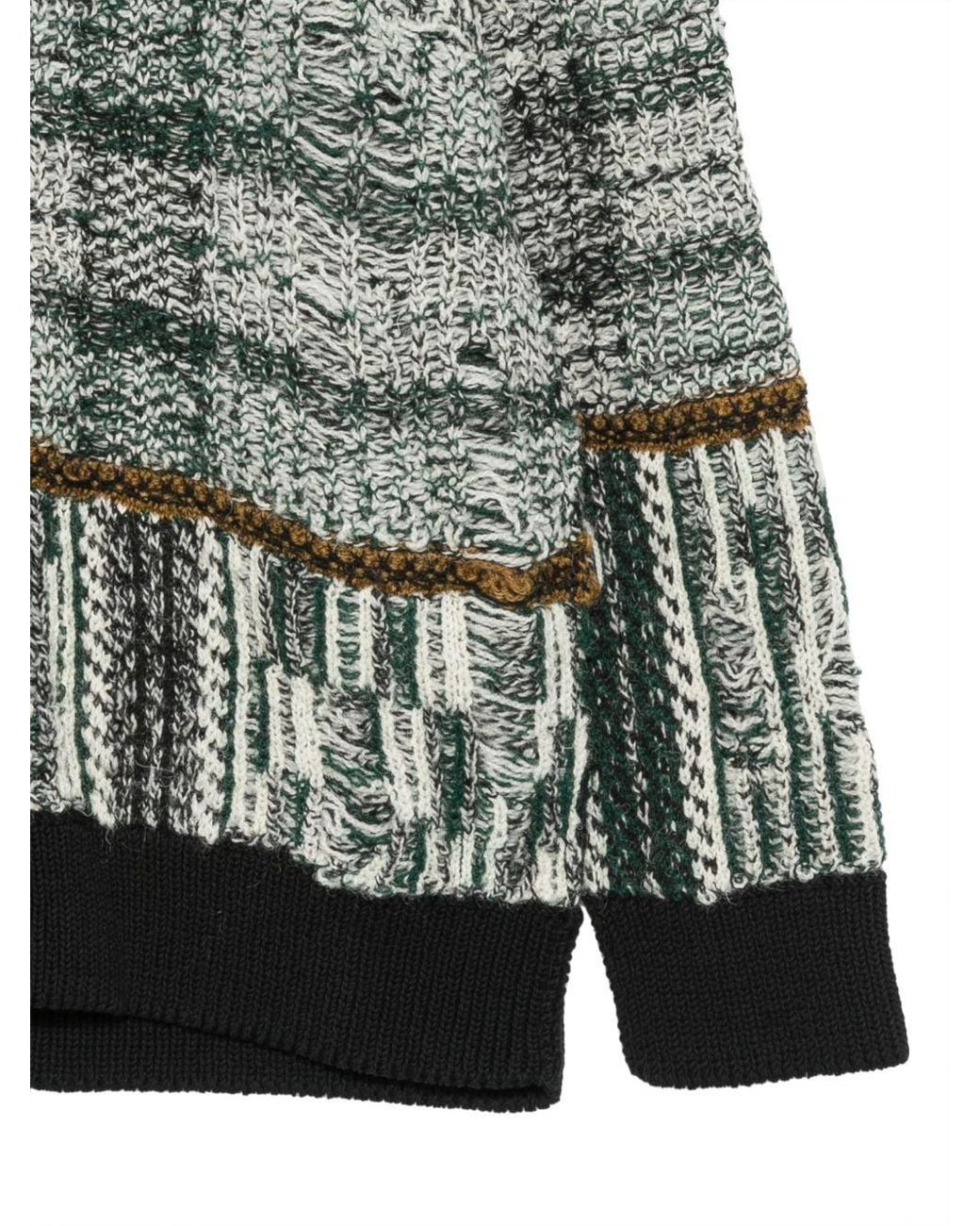 Junya Watanabe Gray Front Button Cardigan for men