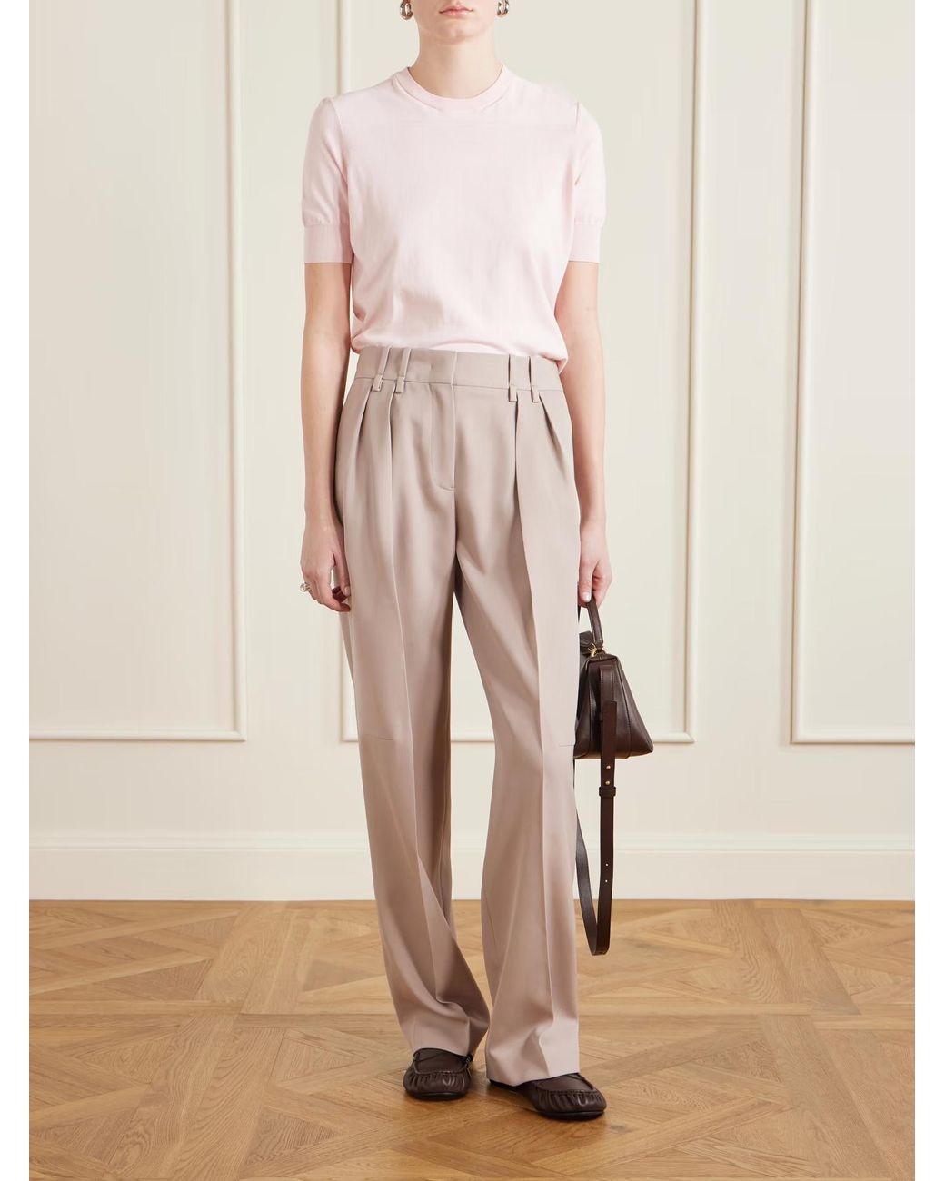 Jil Sander Natural Gabardine Trousers